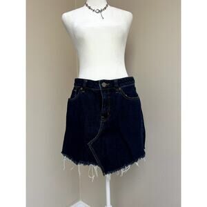 BDG Dark Blue Denim Mini Skirt
